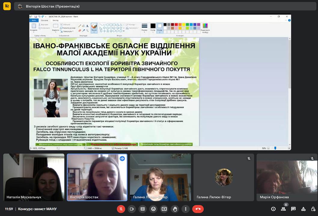 ІІ етап Всеукраїнського конкурсу-захисту науково-дослідницьких робіт учнів-членів МАН