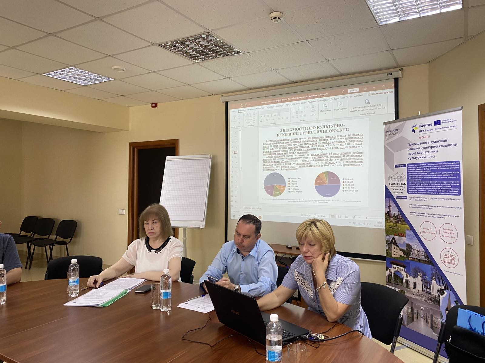 Засідання експертної групи проєкту «Покращення візуалізації спільної   культурної спадщини через Карпатський культурний шлях»