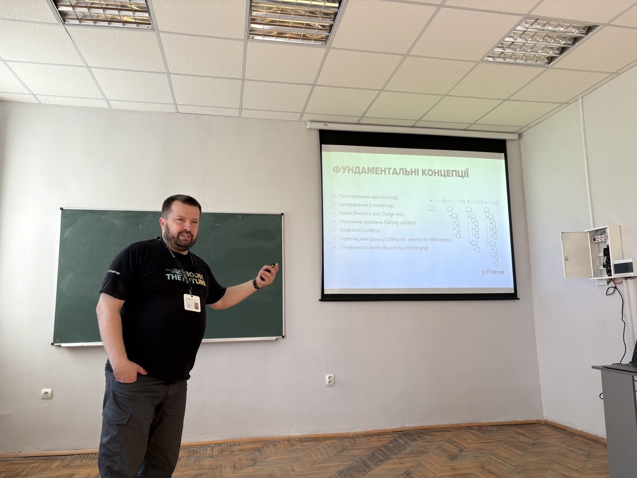 SoftServe у гостях у першокурсників: про командну роботу, Git і перші кроки в ІТ!