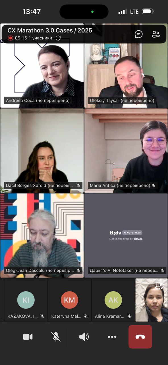 Студенти-магістри ОП «Маркетинг» долучилися до міжнародного CX Marathon 3.0 / Cases 2025