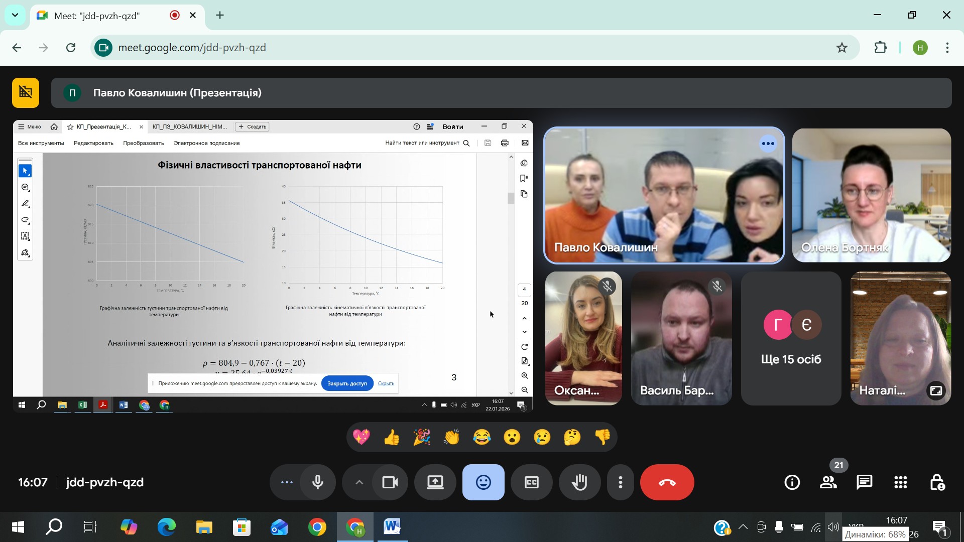 Захист курсових проєктів з дисципліни "Проєктування та експлуатація нафтопроводів" студентами 1 курсу Інституту післядипломної освіти
