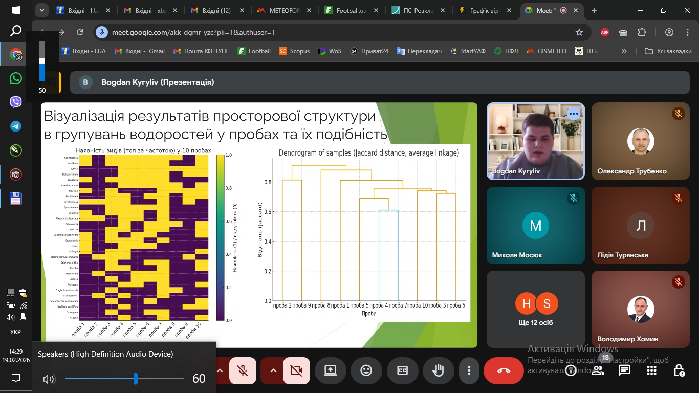 І тур Всеукраїнського конкурсу студентських наукових робіт з галузей знань і спеціальностей за напрямком “Природничі науки”