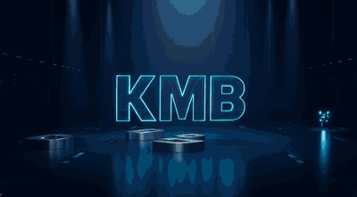 Анімоване лого КМВ: робот збирає літери