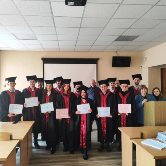 Вручення дипломів Магістра випускникам Факультету природничих наук спеціальності 101 Екологія