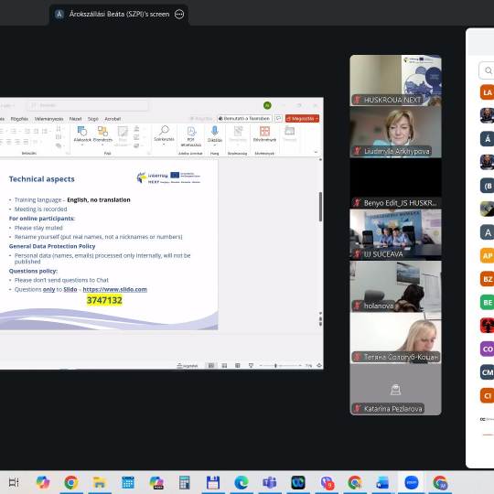 Тренінг проєктних менеджерів програми HUSKROUA