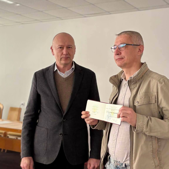 Колектив кафедри вітає з присвоєнням вченого звання доцента Миколу Яцишина!