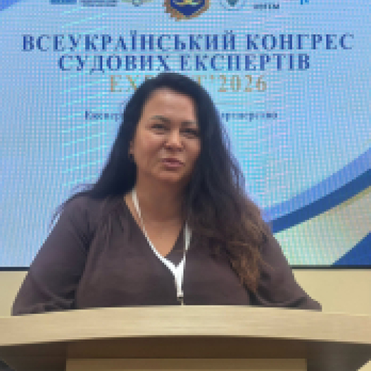 Ірину Перевозову відзначено почесною відзнакою «Заслужений судовий експерт Союзу експертів України»