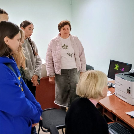 Практичне заняття для студентів в університетській бібліотеці 