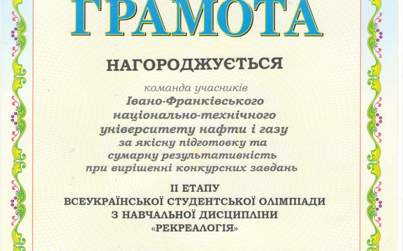 Команда спеціальності "Туризм" ІФНТУНГ