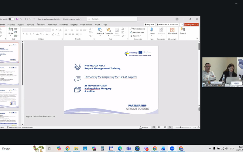 Тренінг проєктних менеджерів програми HUSKROUA
