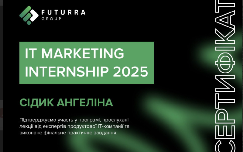 Студенти-маркетологи долучилися до IT Marketing Internship від «Futurra Group»