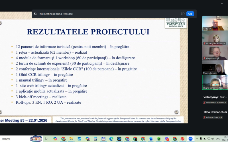 Зустріч партнерів проєкту «Покращення візуалізації спільної культурної спадщини через Карпатський культурний шлях».