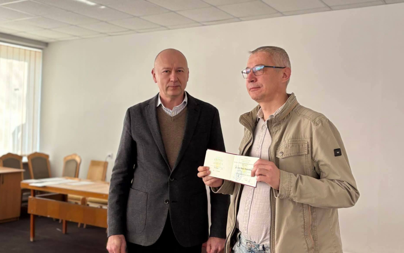 Колектив кафедри вітає з присвоєнням вченого звання доцента Миколу Яцишина!