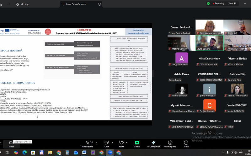 Другий день міжнародного семінару в рамках проєкту «Покращення візуалізації спільної культурної спадщини через Карпатський культурний шлях»
