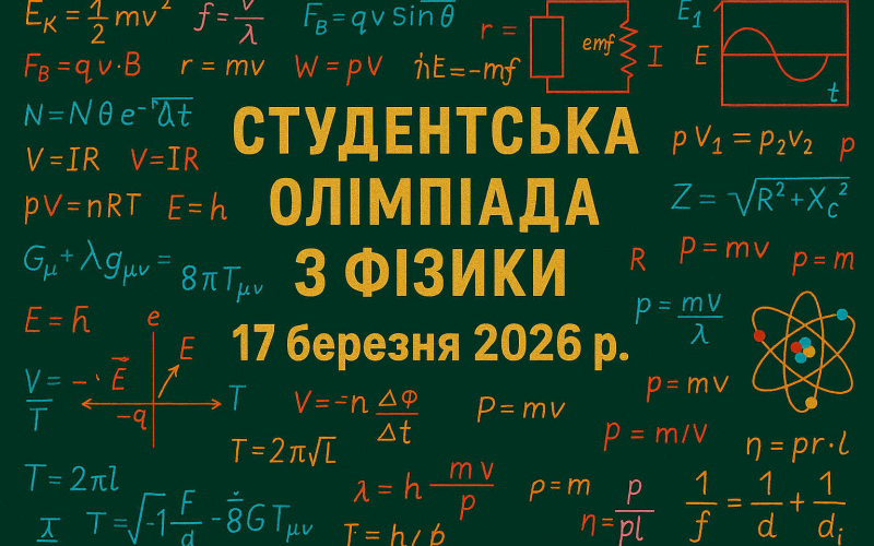Дошка з кольоровими фізичними формулами