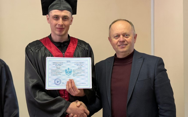 Вручення дипломів магістрам-екологам