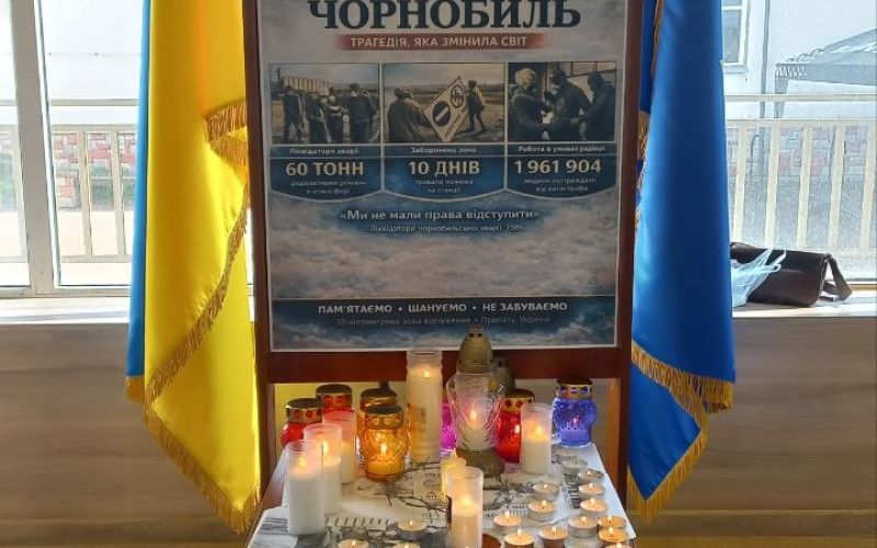 В ІФНТУНГ вшанували пам’ять жертв Чорнобильської катастрофи