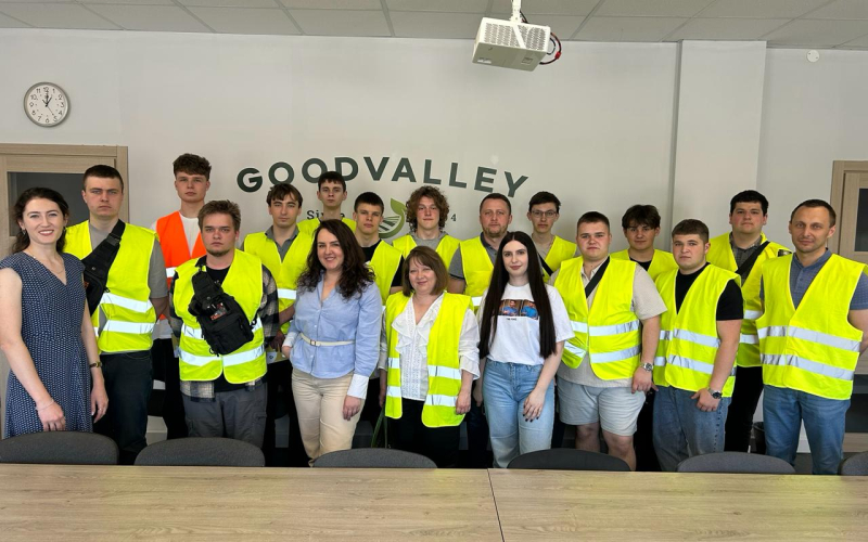 Досвід сталої енергетики: студенти відвідали біогазовий завод на Goodvalley Ukraine LLC