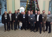 Учасники конференції Прогресивні технології в машинобудуванні». 3 лютого 2020 року у чудовому  вестибюлі  історичної будівлі Львівської політехніки